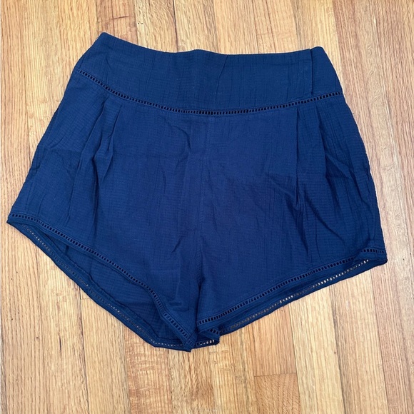 Free People Intimately Shorts SZ S Blue Lightweight Elastic Waist Lounge (O) - Picture 1 of 12